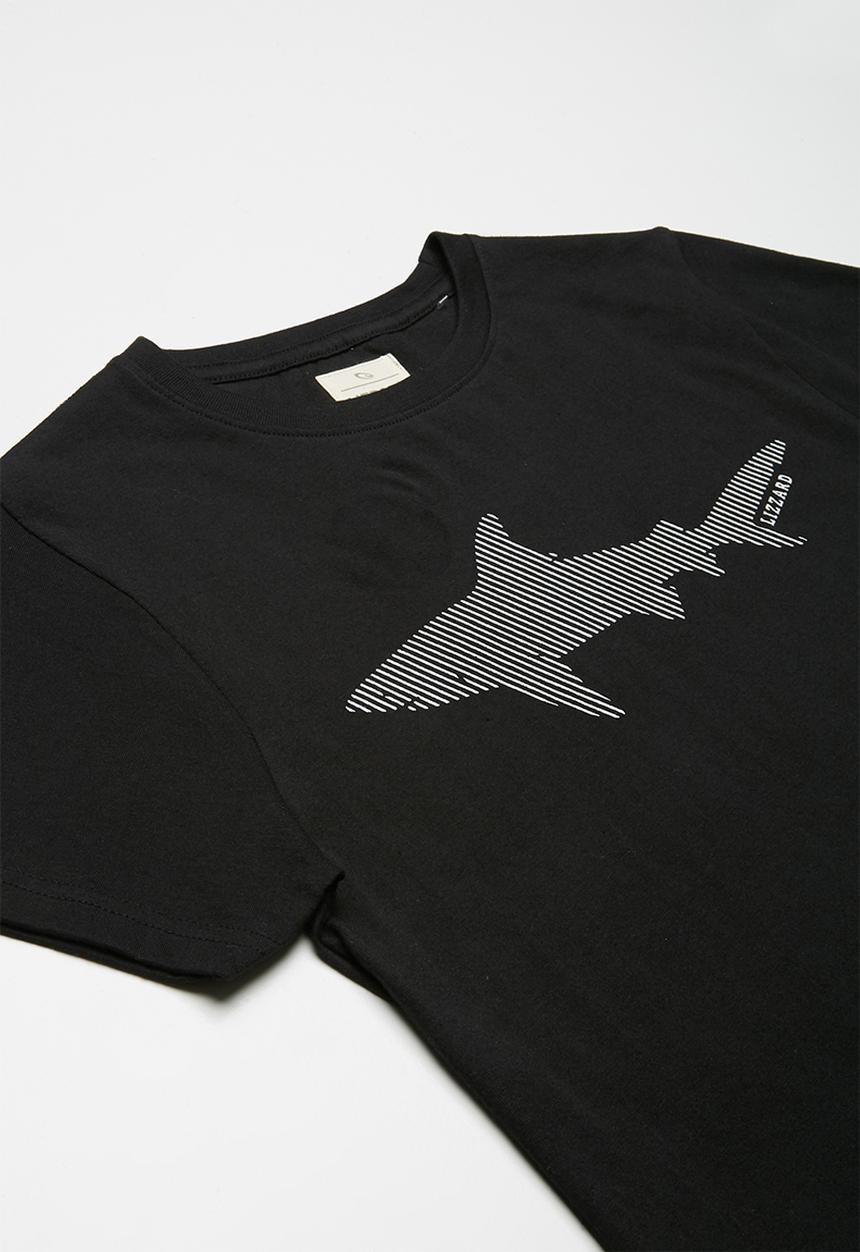 Lizzard - Var printed tee - black