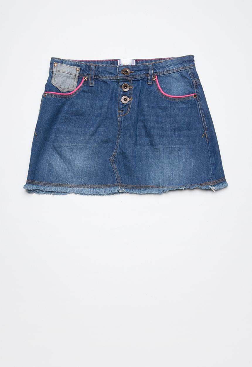 Pop Candy - Denim skirt - blue