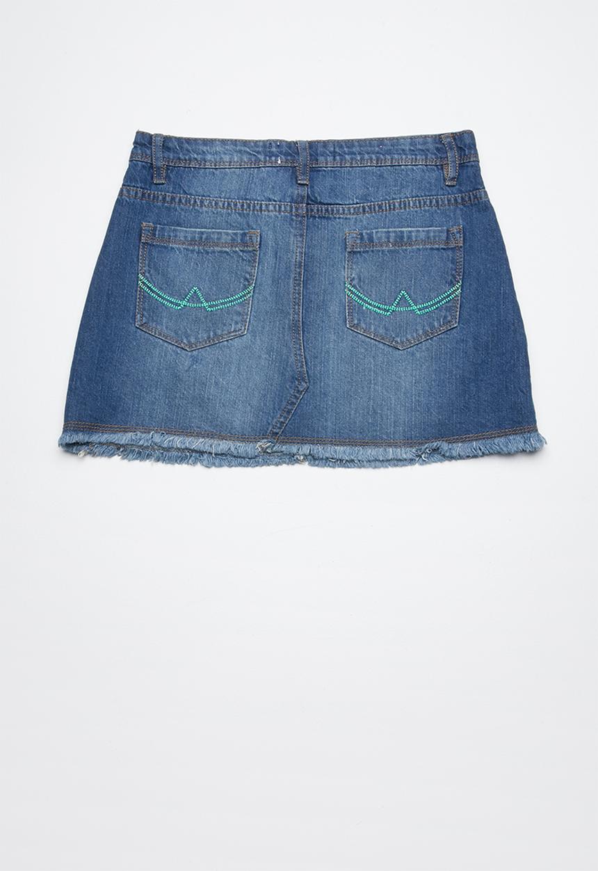 Pop Candy - Denim skirt - blue