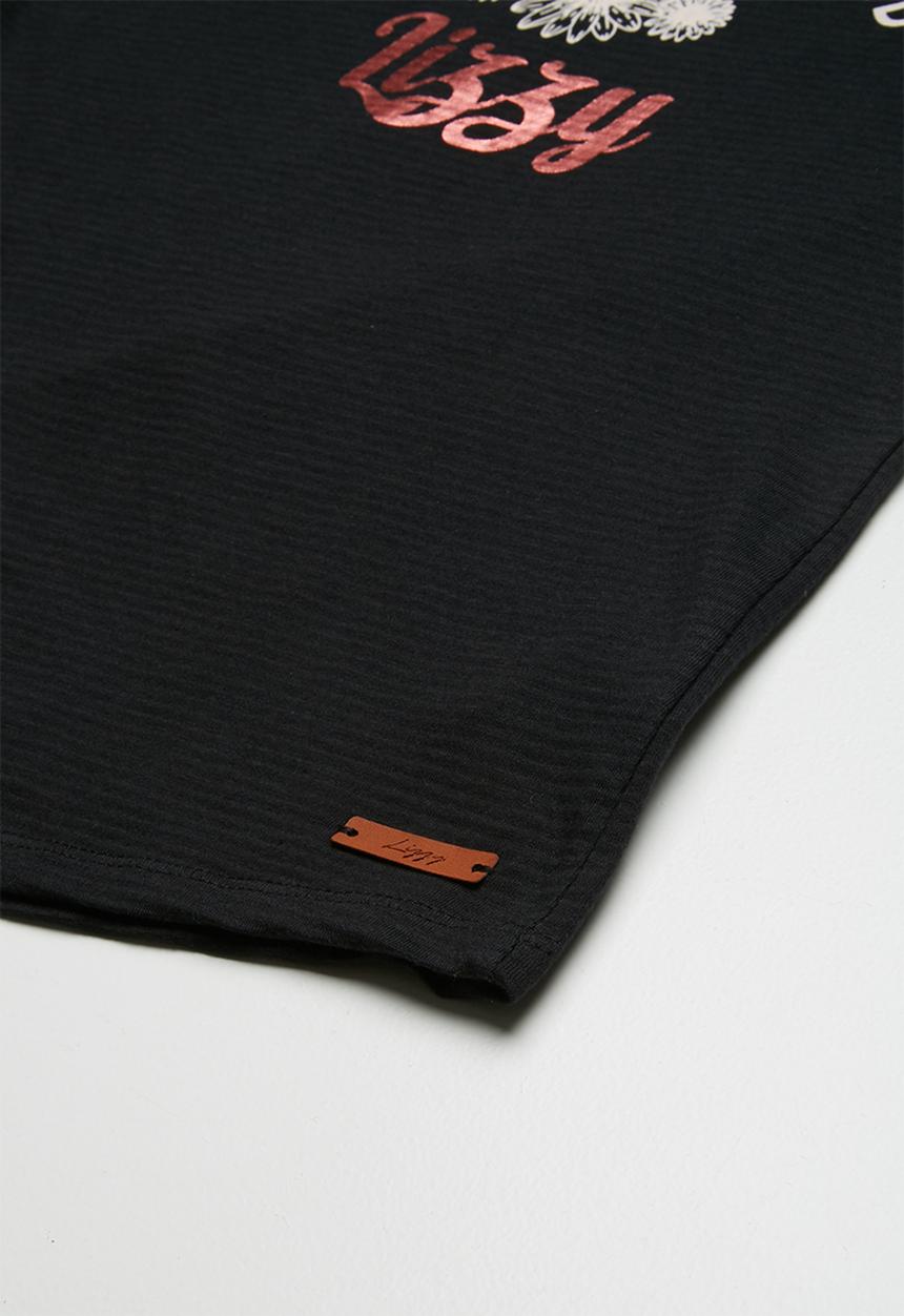 Lizzy - Dalila printed tee - black