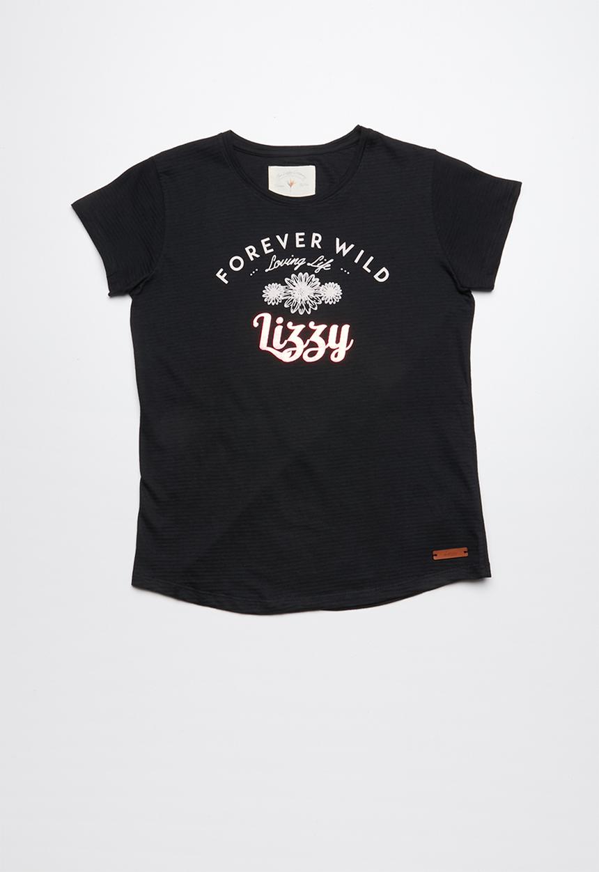 Lizzy - Dalila printed tee - black