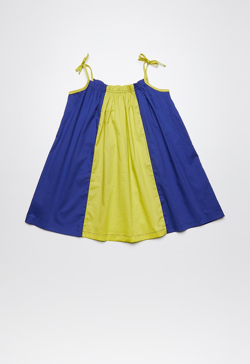 Superbalist - Colourblock smock dress - blue & yellow