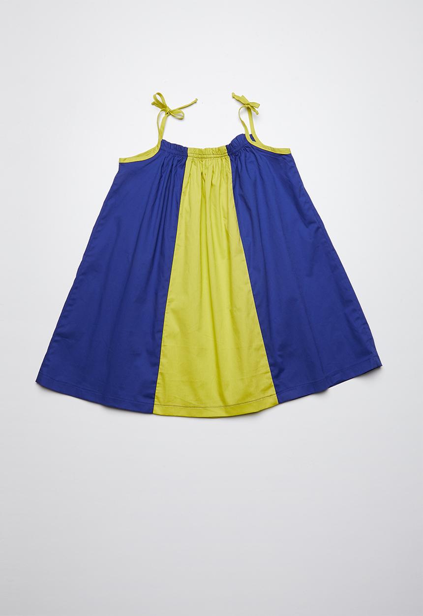 Superbalist - Colourblock smock dress - blue & yellow