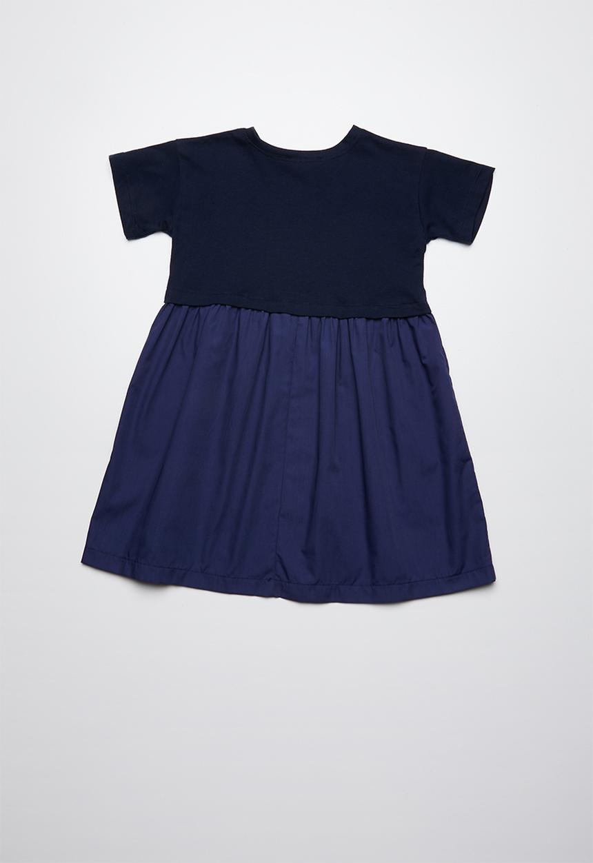Superbalist - Button through combo dress - navy