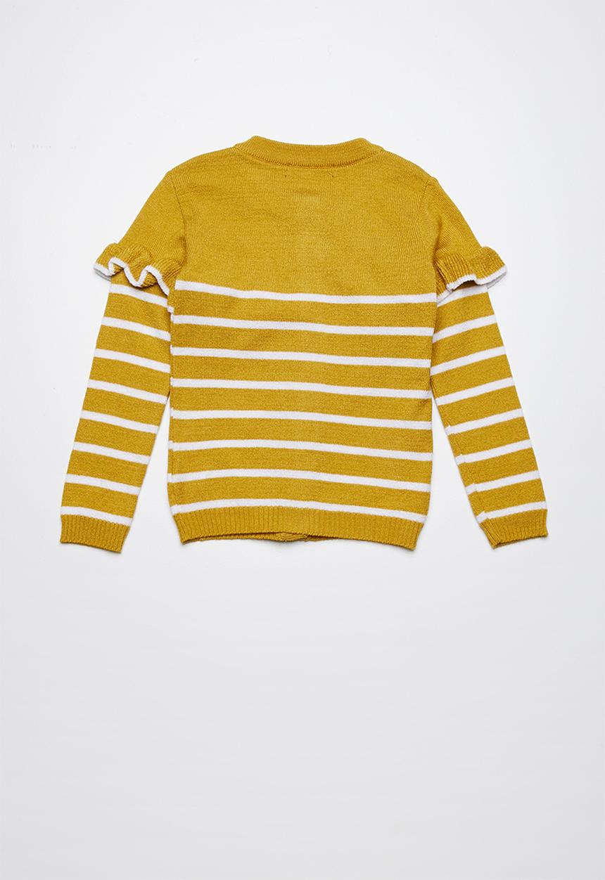 Superbalist - Striped cardigan - yellow & white