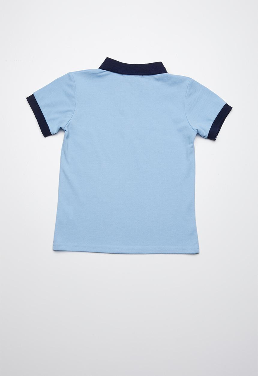 Superbalist - Pique cotton polo shirt - blue