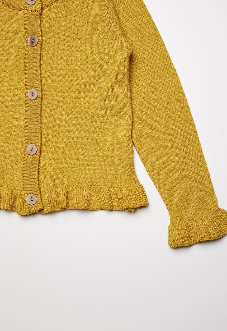 Superbalist - Cropped tipped cardigan - yellow