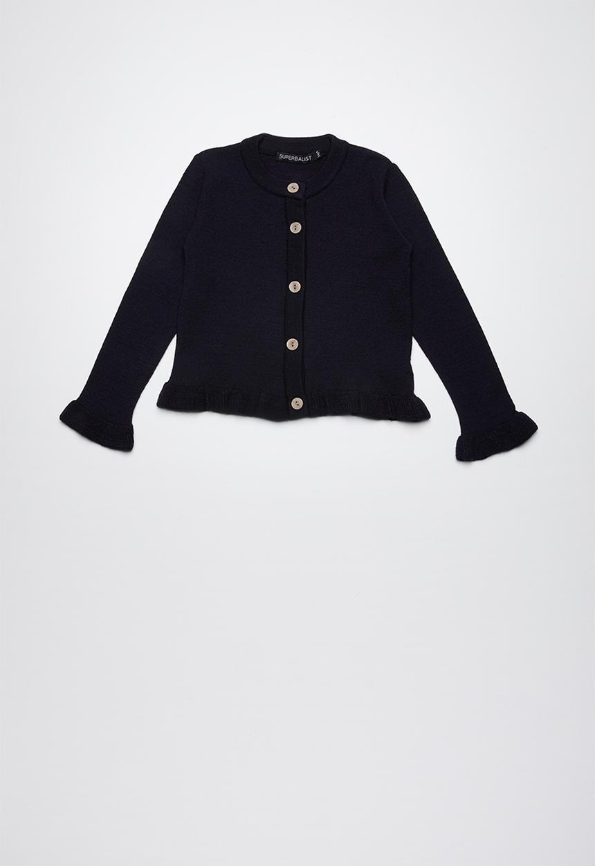 Superbalist - Cropped tipped cardigan - navy