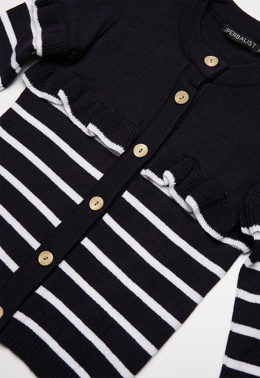 Superbalist - Striped cardigan - navy and white