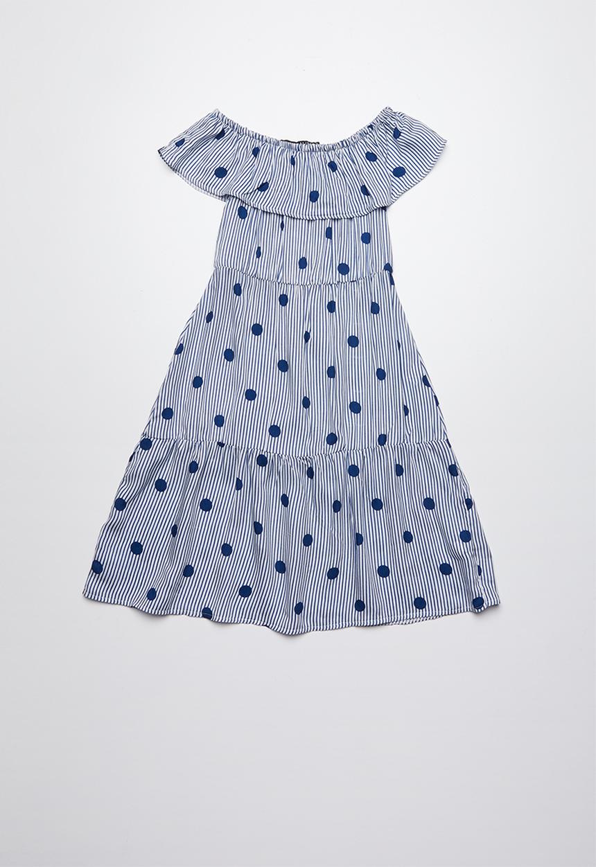 Superbalist - Blocked tiered summer dress - blue 