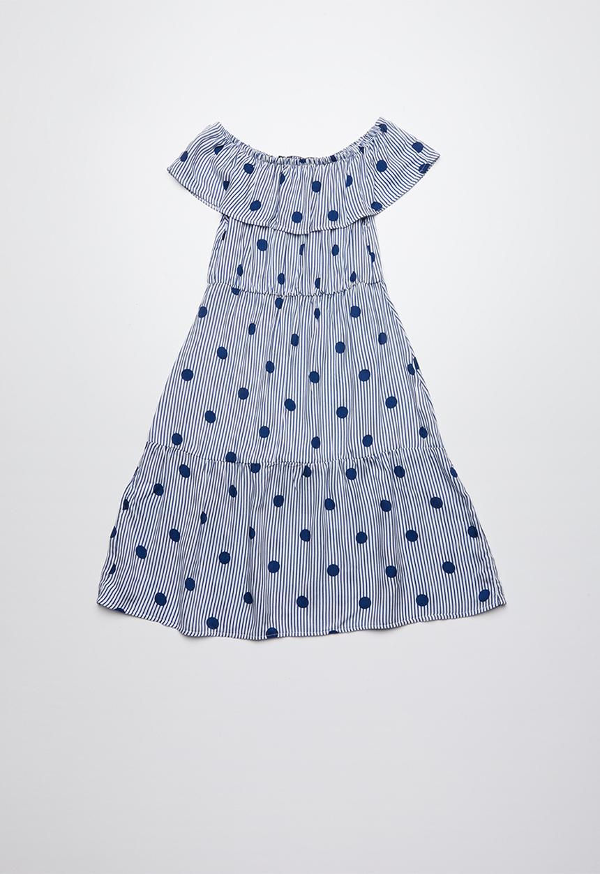 Superbalist - Blocked tiered summer dress - blue 