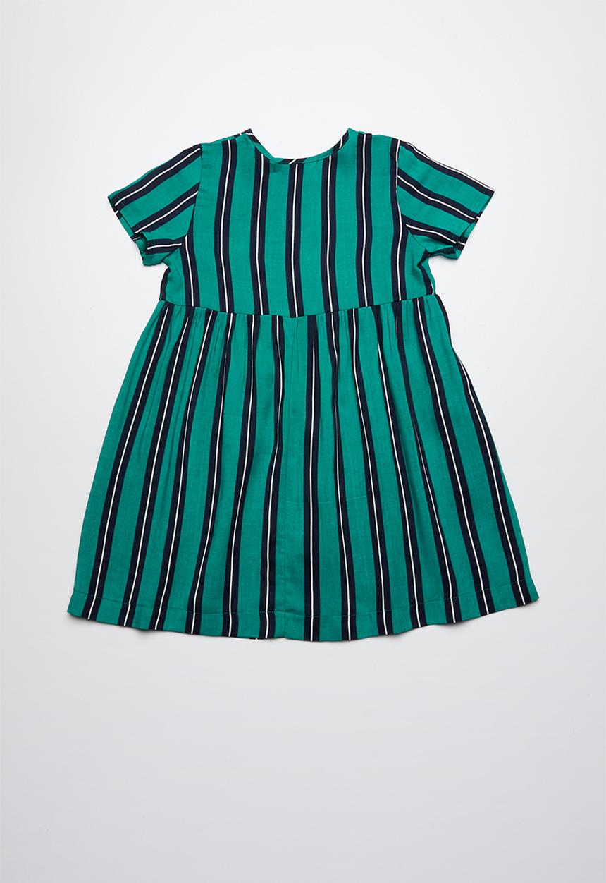 Superbalist - Smocked button through dress - green 