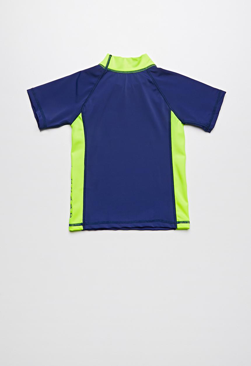 Lizzard - Akello rash vest - navy & lime 