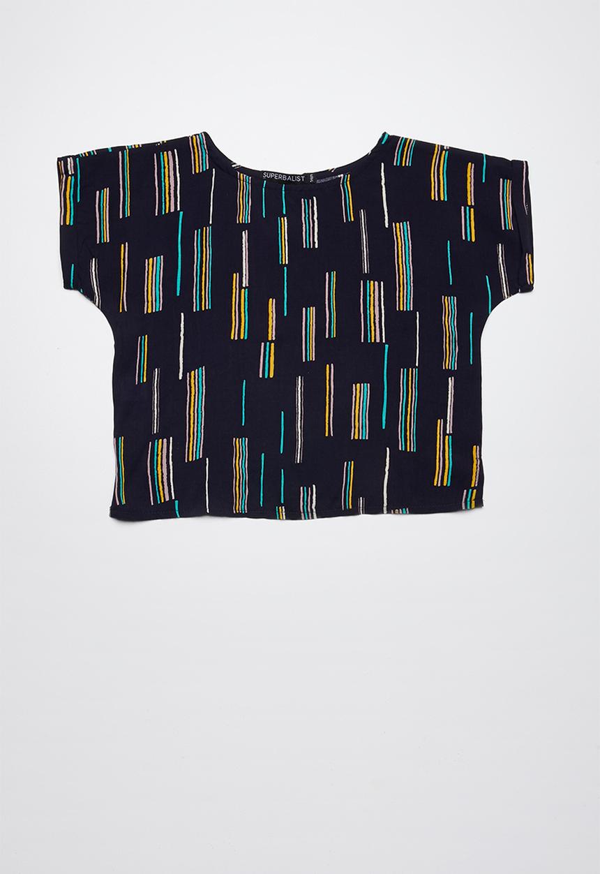 Superbalist - Woven boxy top - navy