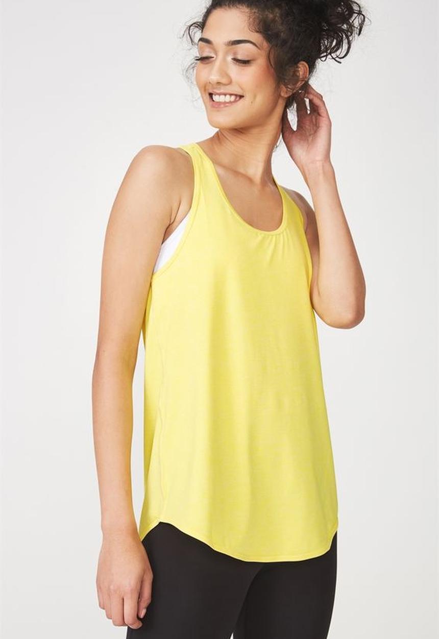 Cotton On - Training tank top - yellow