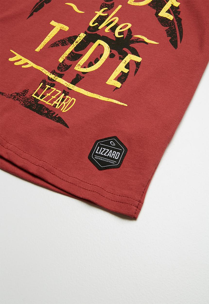 Lizzard - Taye printed tee - red