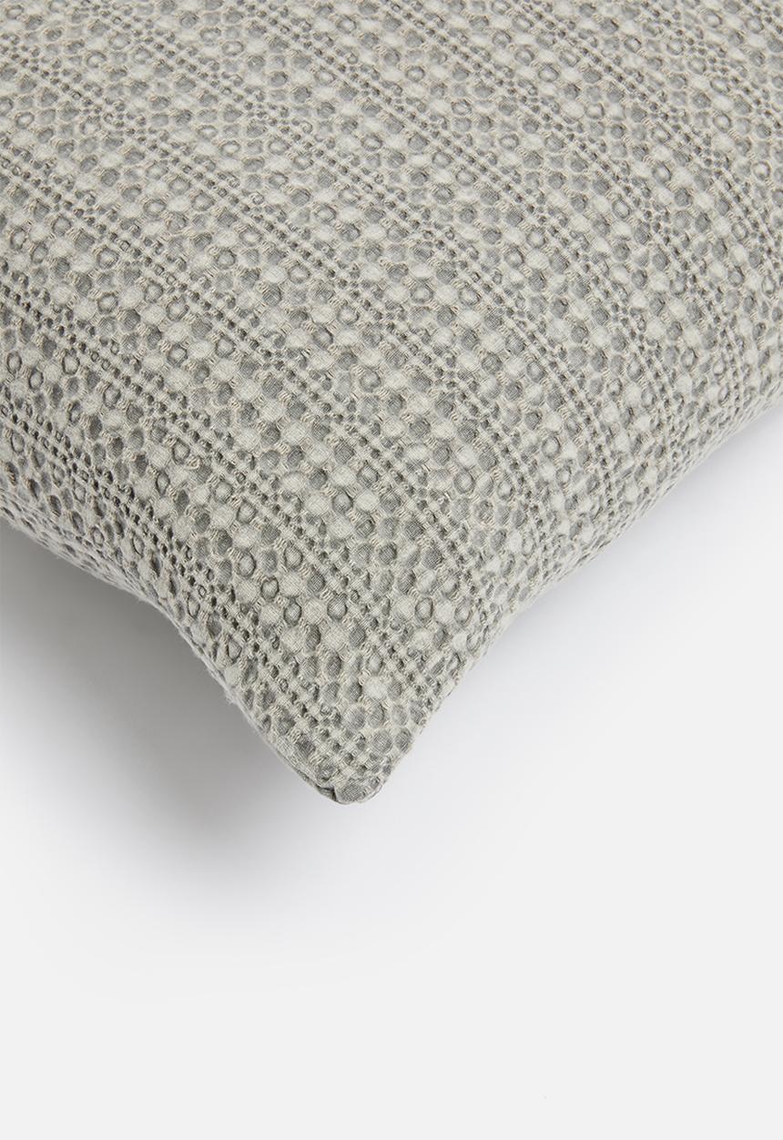 Sixth Floor - Waffle cushion cover - grey