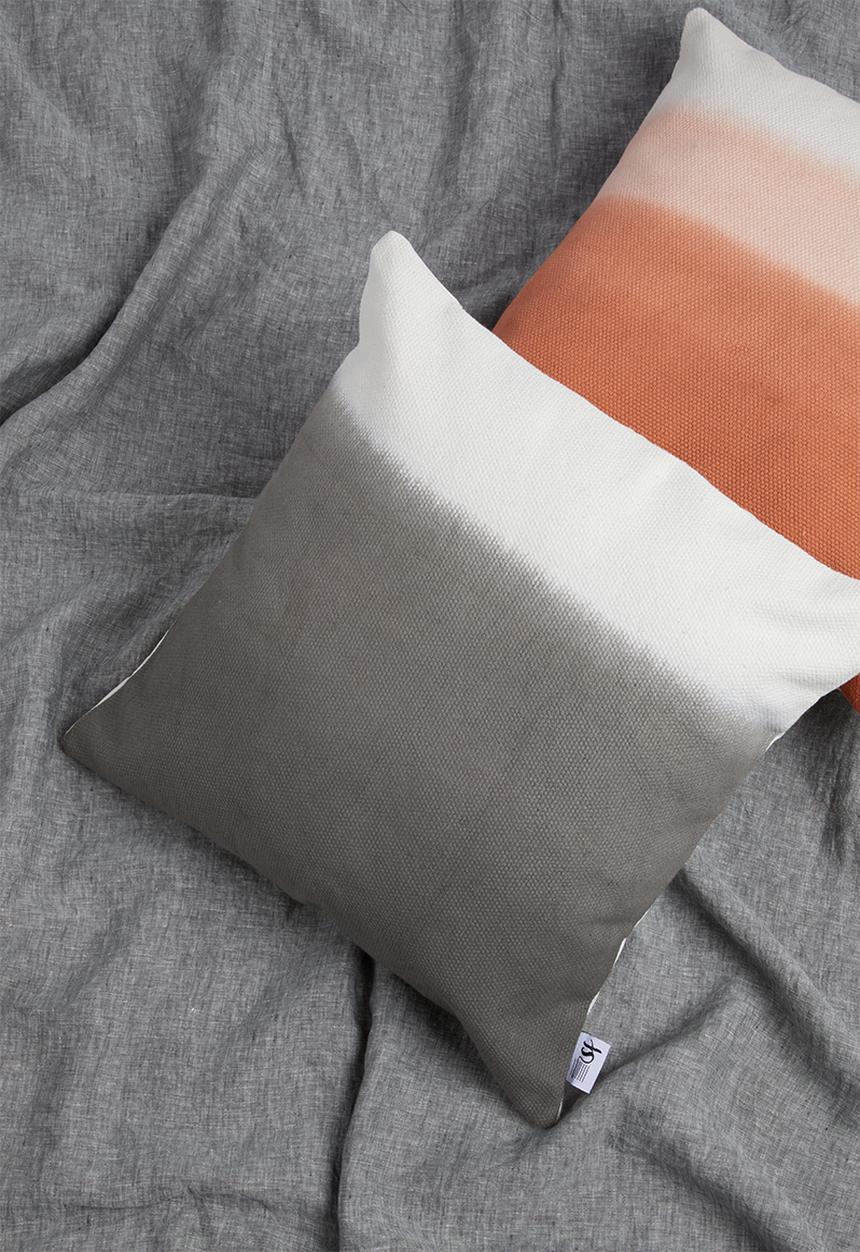 Sixth Floor - Ombre cushion cover - grey