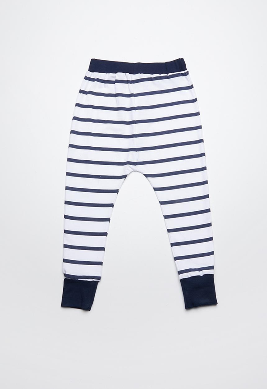 basicthread - Kids boys slouch pants - grey & navy