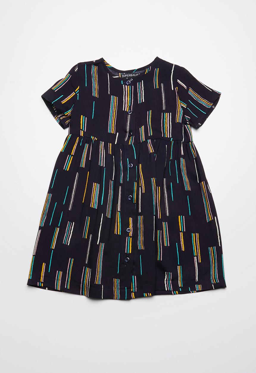 Superbalist - Smocked button through dress - navy
