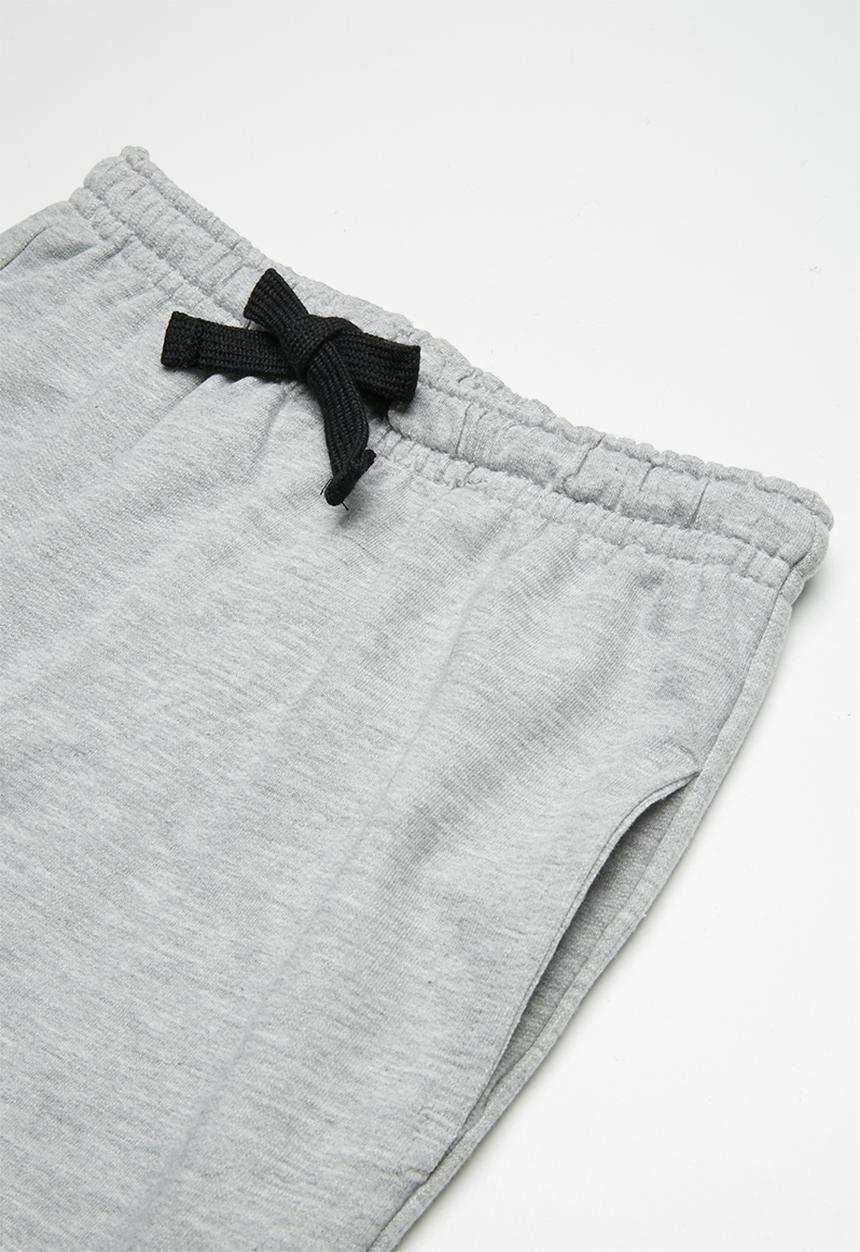 Twin Clothing - Printed fleece drawstring shorts - grey