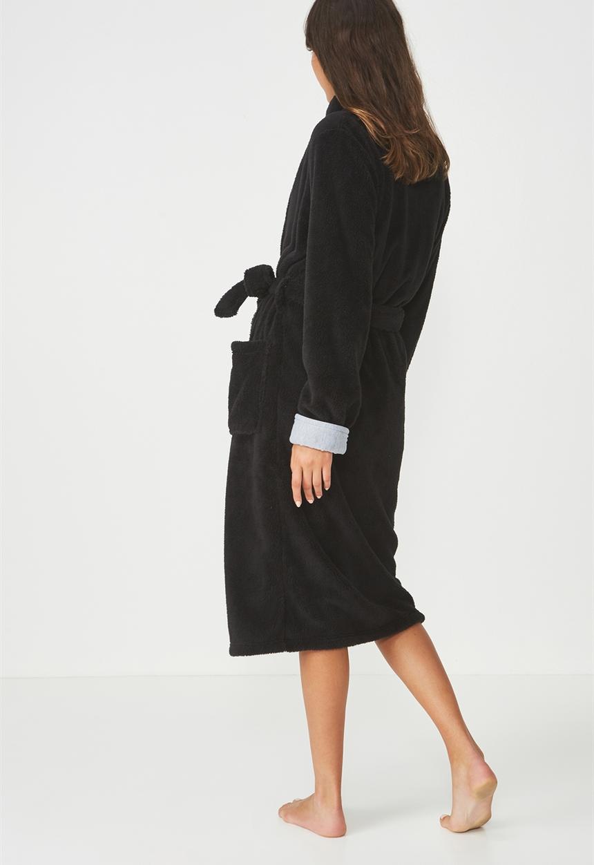 Cotton On - Long luxe plush - black 