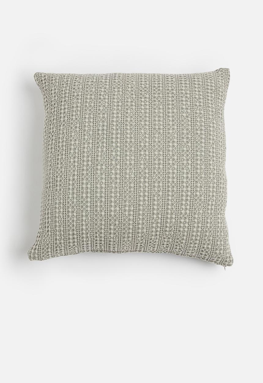 Sixth Floor - Waffle cushion cover - grey