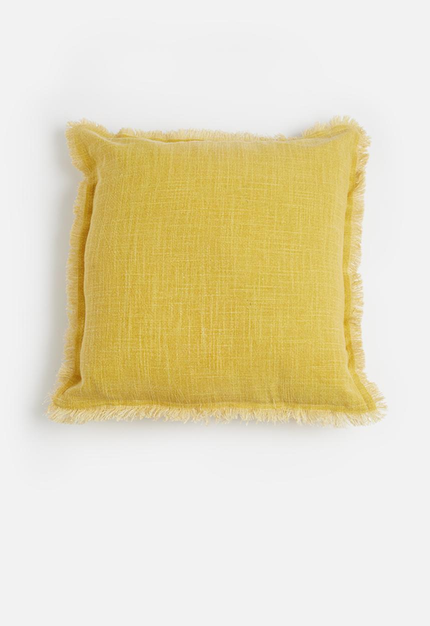 Sixth Floor - Slub cushion cover - mustard