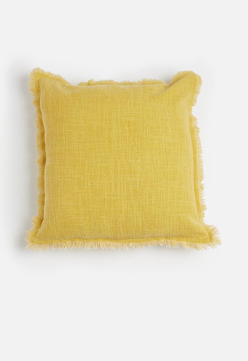 Sixth Floor - Slub cushion cover - mustard