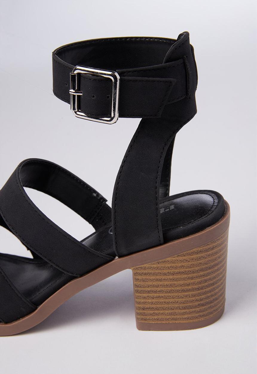 Cotton On - Harris stack heel - black