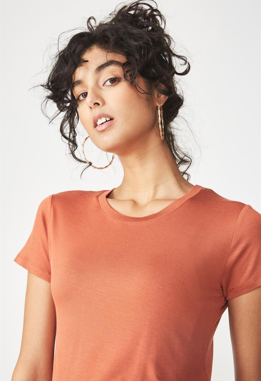 Cotton On - The baby tee - orange 