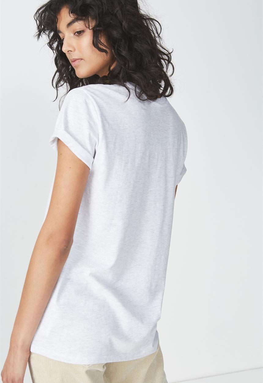 Cotton On - Tbar fox graphic tee - grey 