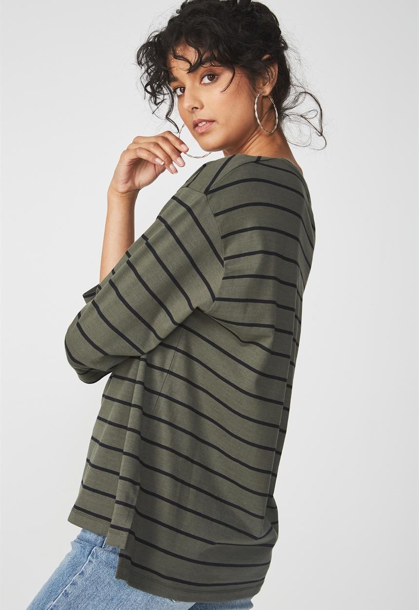 Cotton On - The amelia longs tee - green 
