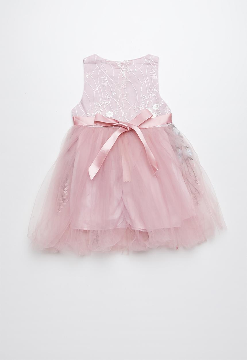 Pop Candy - Embroidered flower dress - pink 