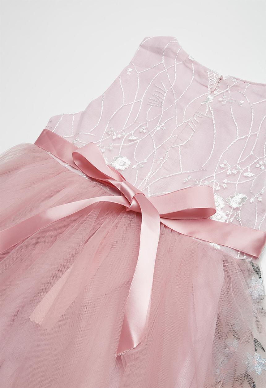 Pop Candy - Embroidered flower dress - pink 