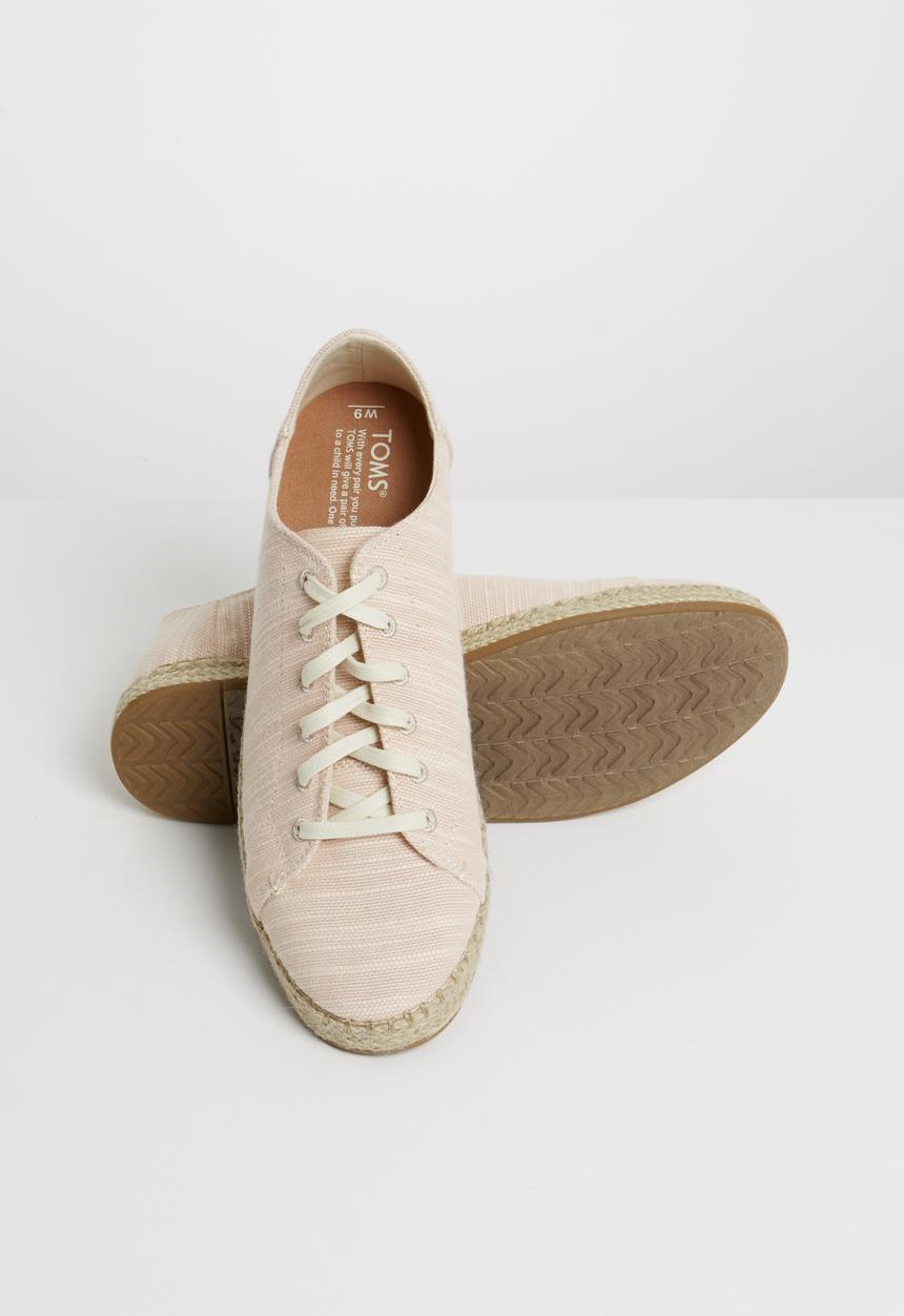 Toms - Bloom slubby cotton women's Lena sneak - pink 