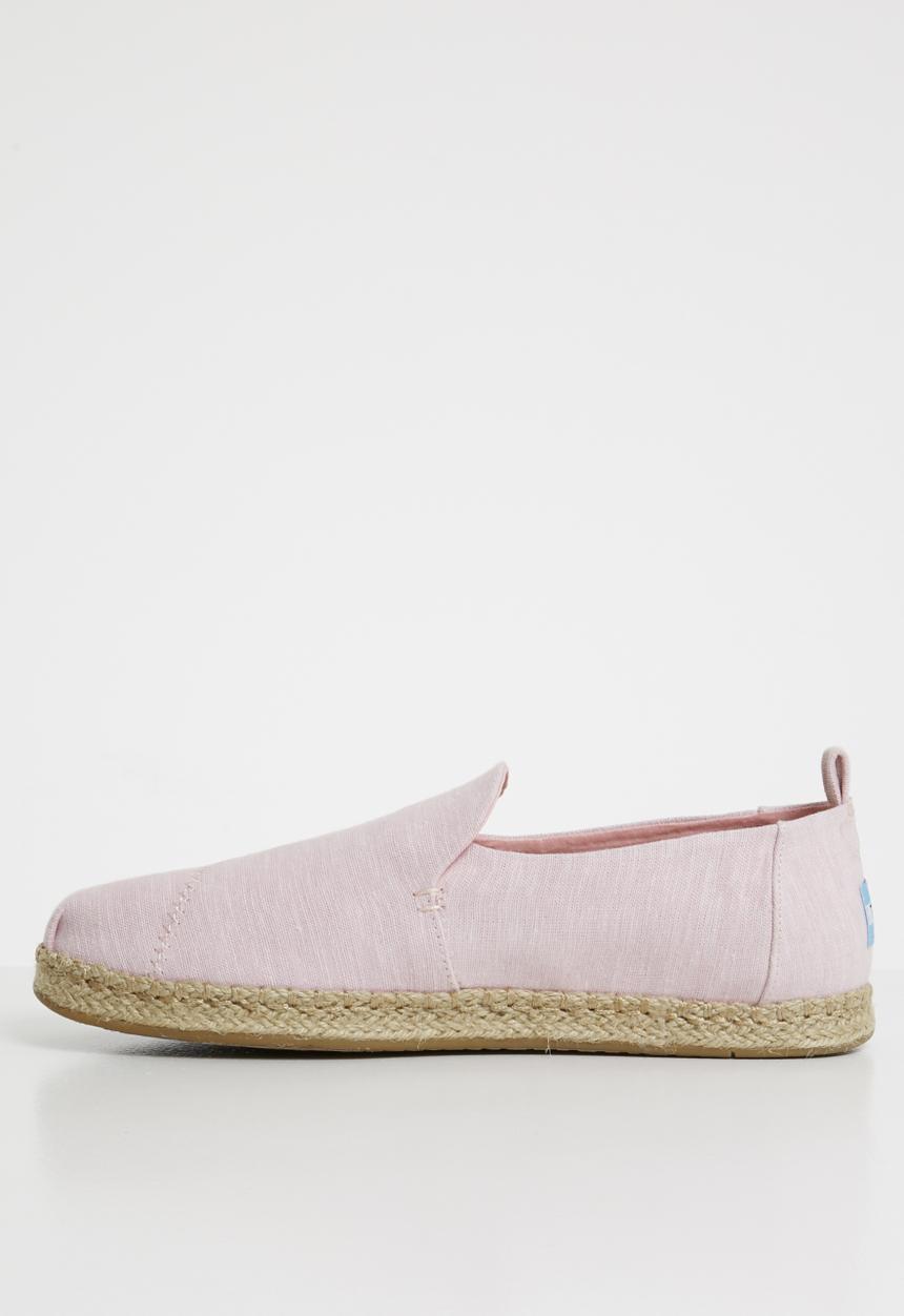 Toms - Blossom slub chambray women's deconstructed alpargatas - pink 