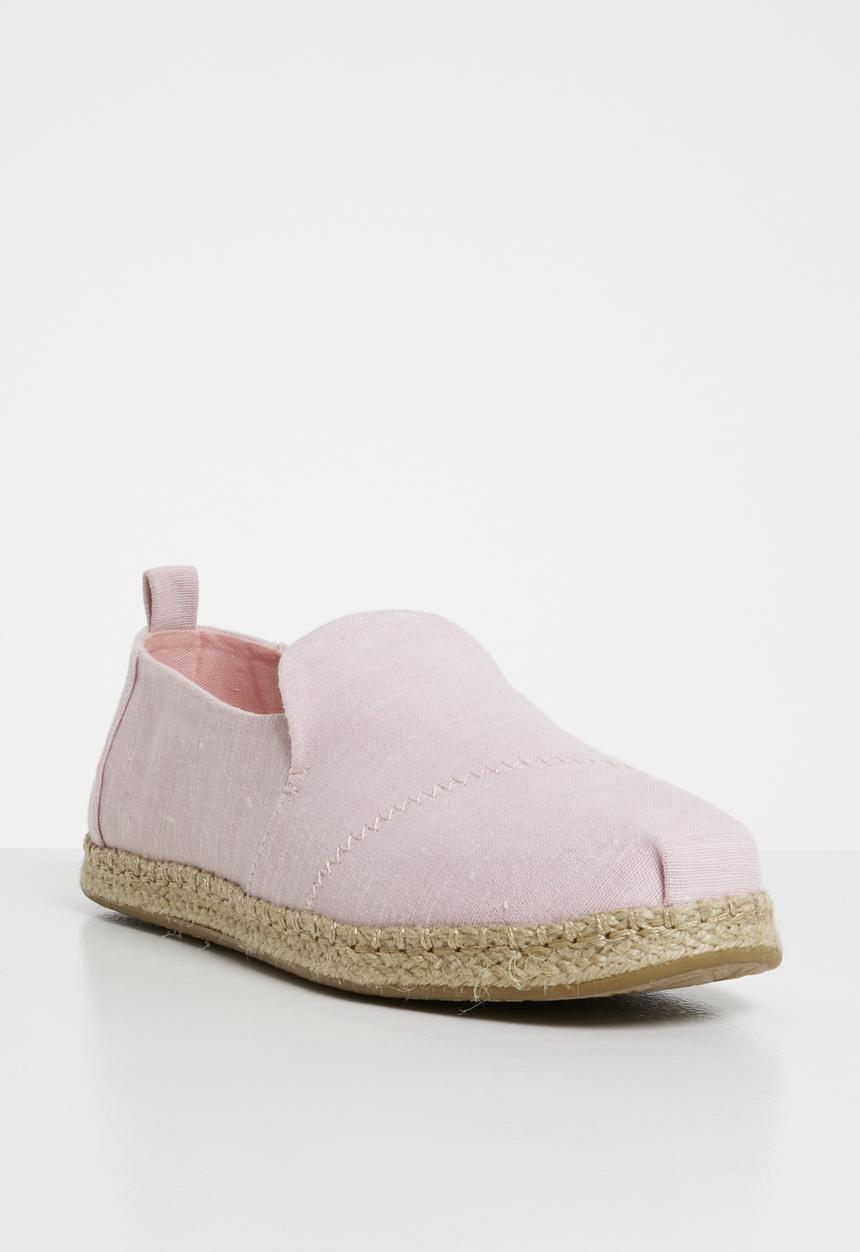 Toms - Blossom slub chambray women's deconstructed alpargatas - pink 