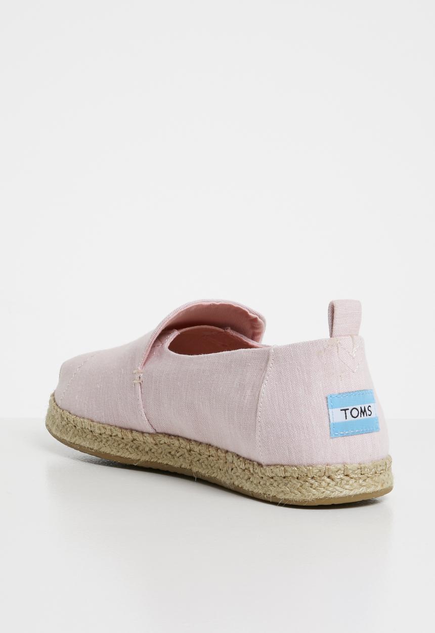 Toms - Blossom slub chambray women's deconstructed alpargatas - pink 