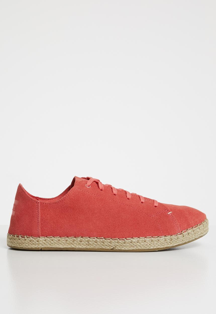 Toms - Hibiscus suede women's lean sneak - red 