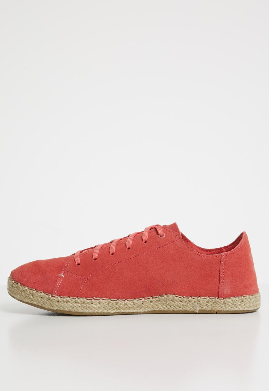 Toms - Hibiscus suede women's lean sneak - red 
