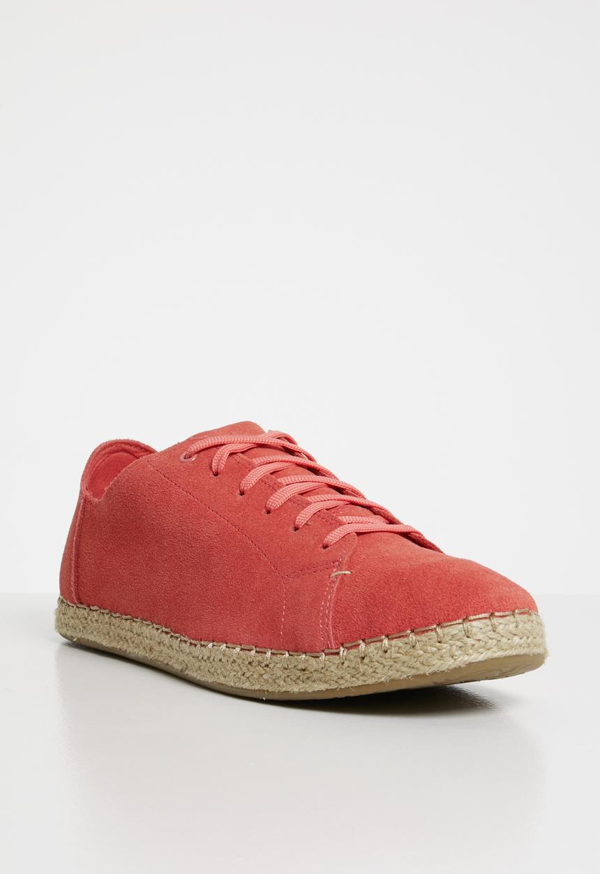 Toms - Hibiscus suede women's lean sneak - red 