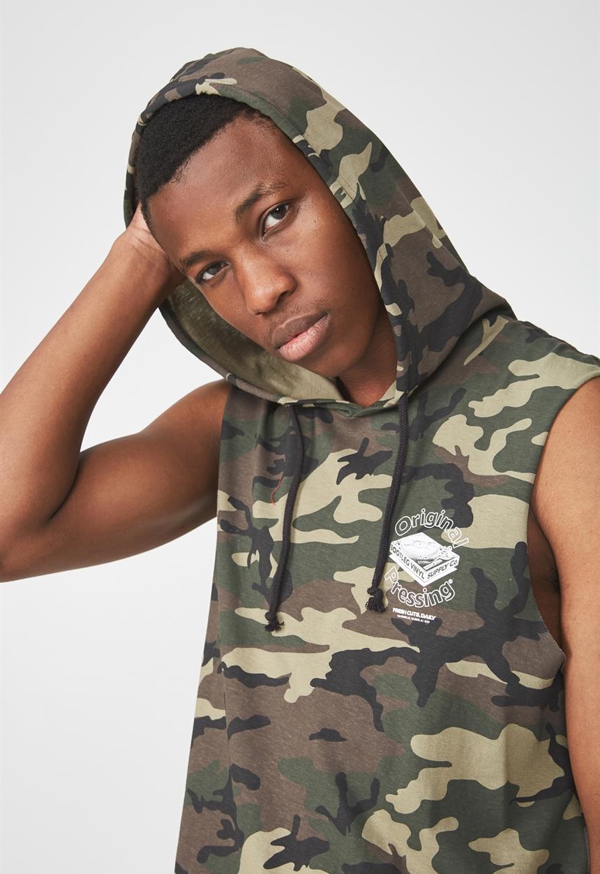 Cotton On - Hustle muscle tank - green 
