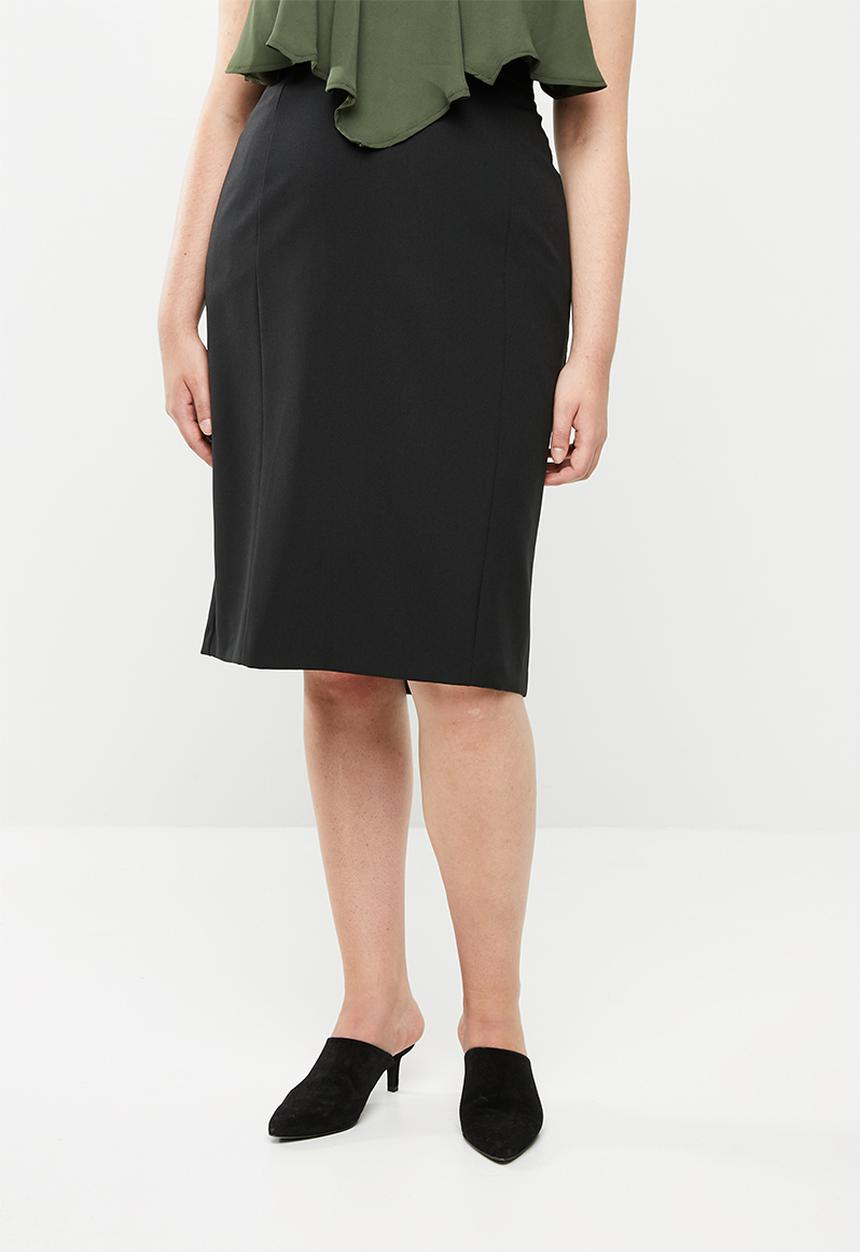 edit Plus - Tailored pencil skirt - black