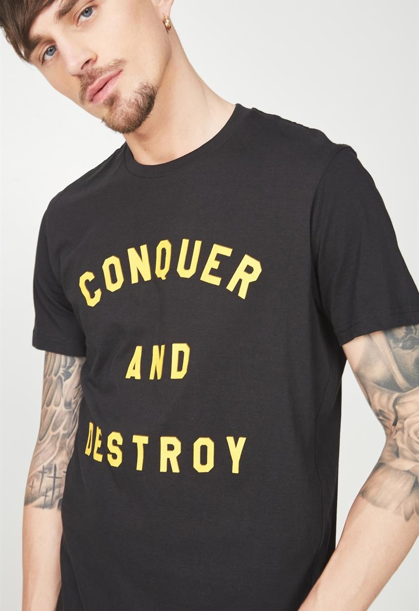 Cotton On - Active graphic tee - black