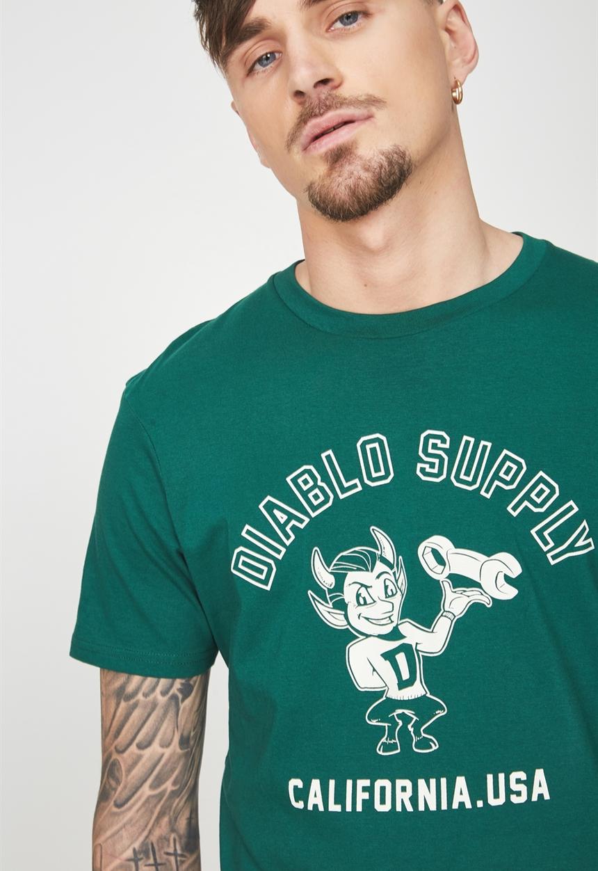 Cotton On - Active sleeve tee - green