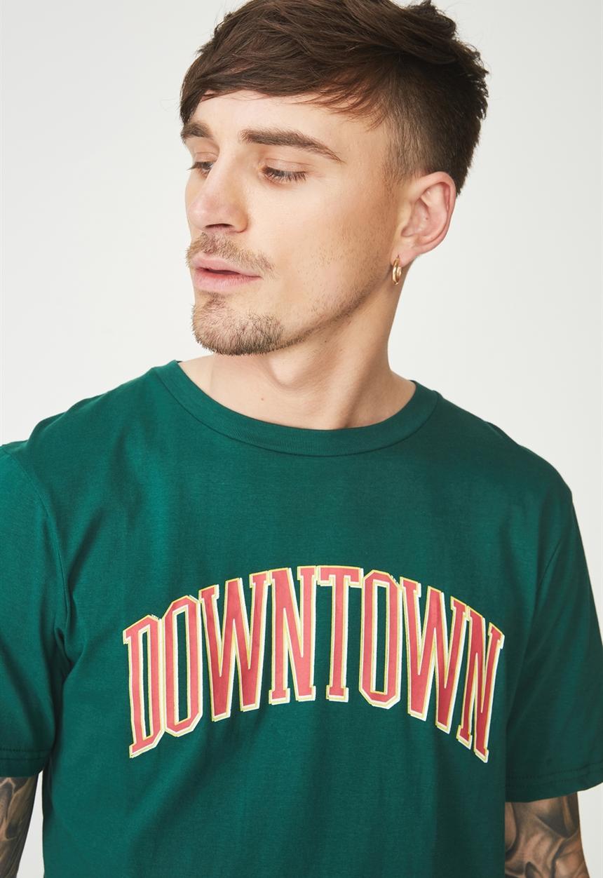 Cotton On - Active graphic tee - green