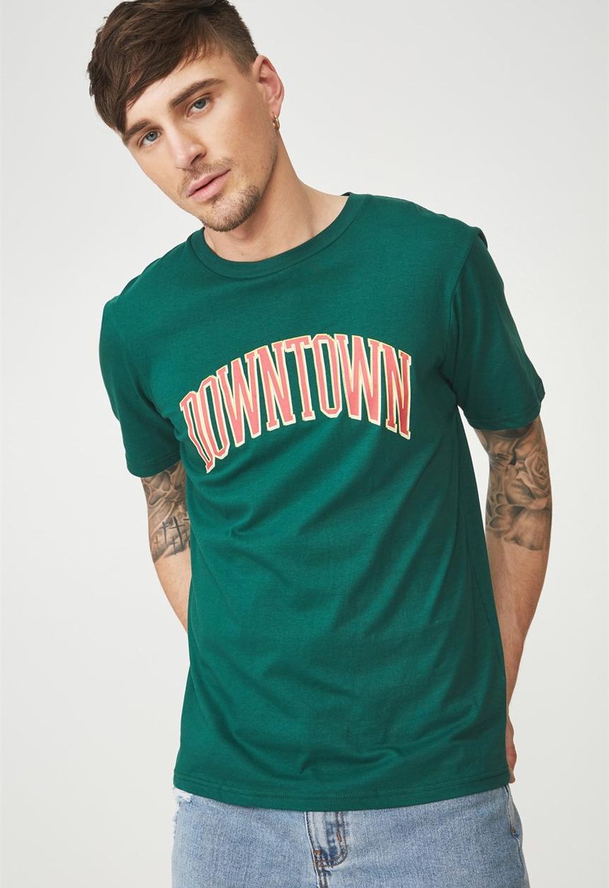 Cotton On - Active graphic tee - green