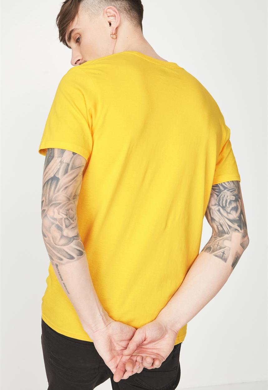 Cotton On - Active graphic tee -  yellow