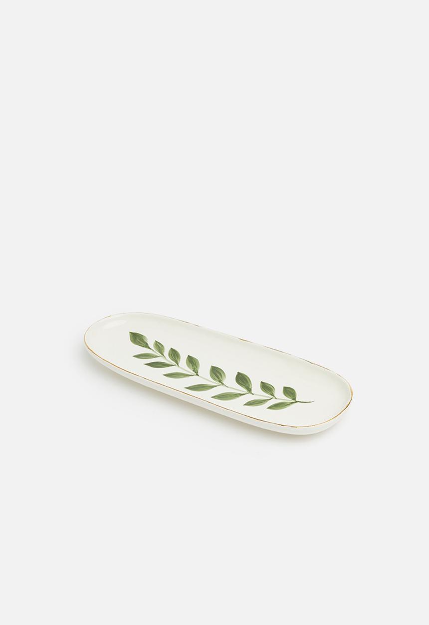 Urchin Art - Leaf trinket tray - oblong